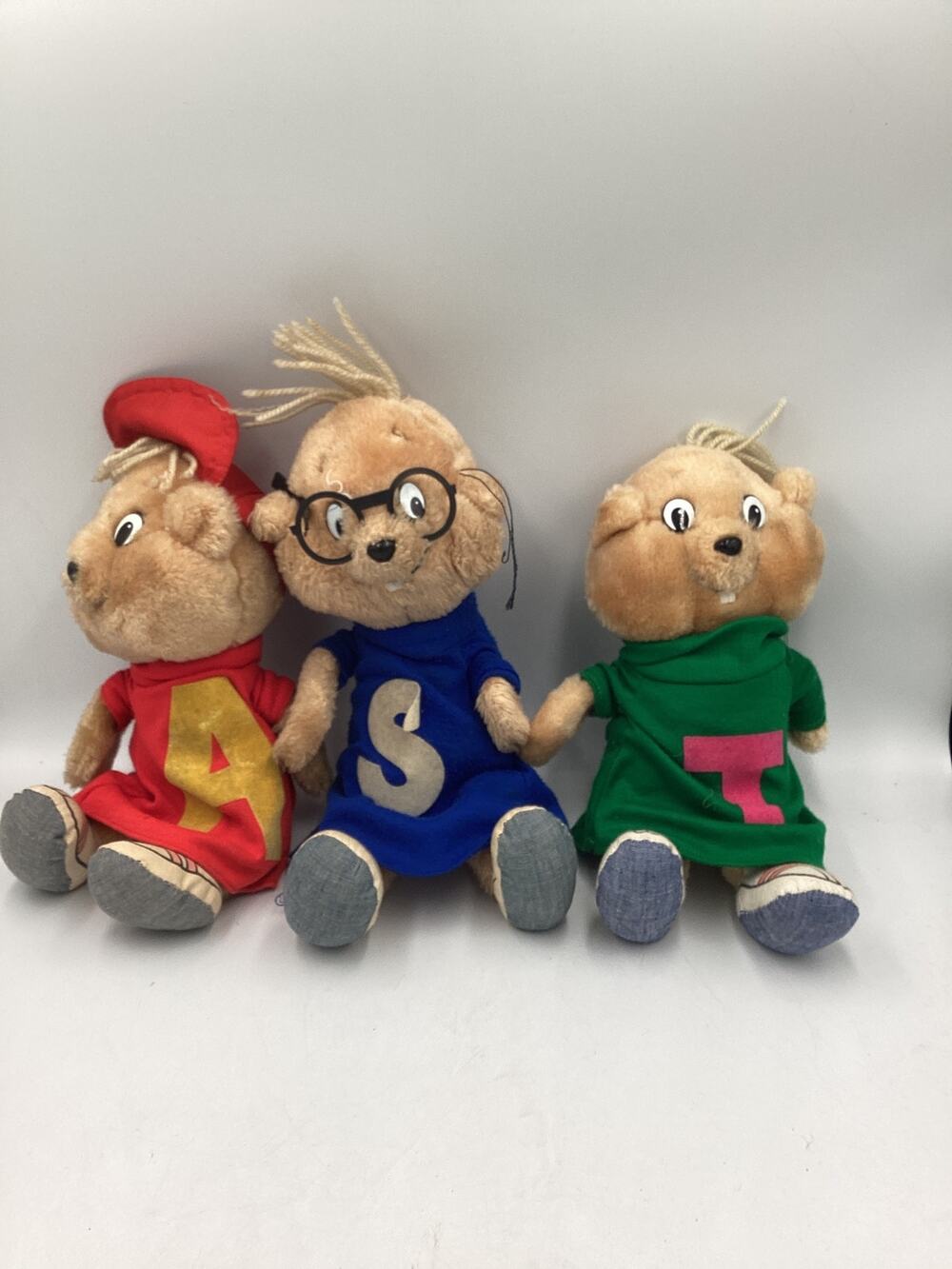 1983 Alvin, Simon, Theodore Plushies Stuffie Loose Plushies Vintage